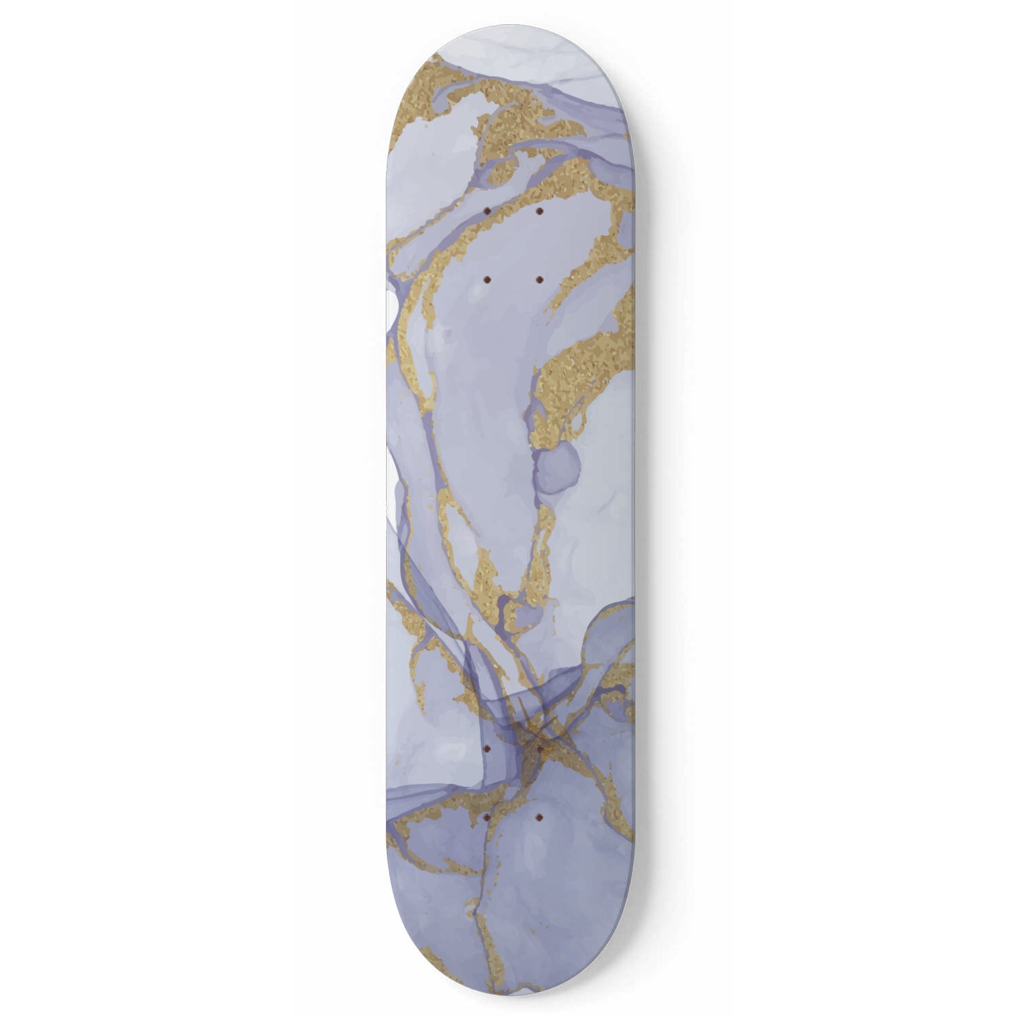Amethyst - Liquid Marble Wall Art - Purple - 1 piece Skateboard Deck Wall Art