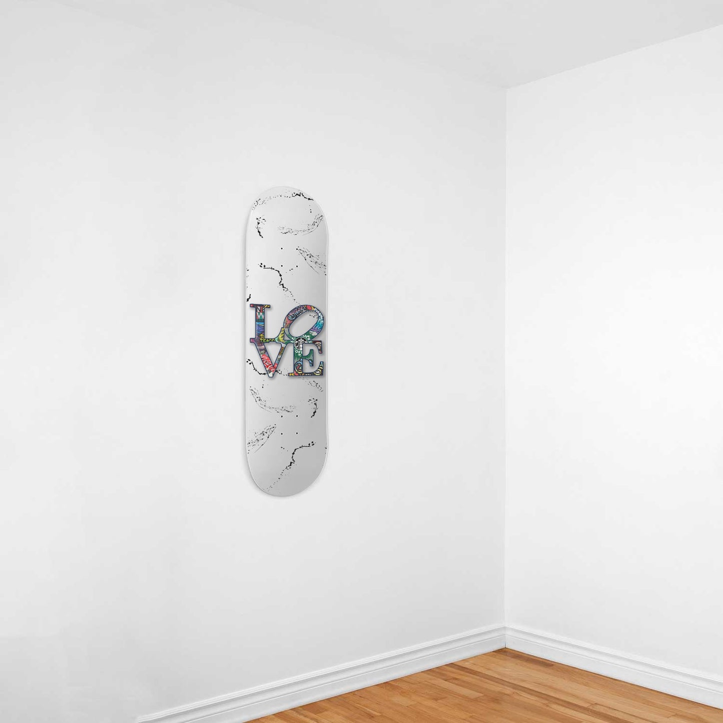 Graffiti Style Abstract ' Love' 1-piece Skateboard Wall Art