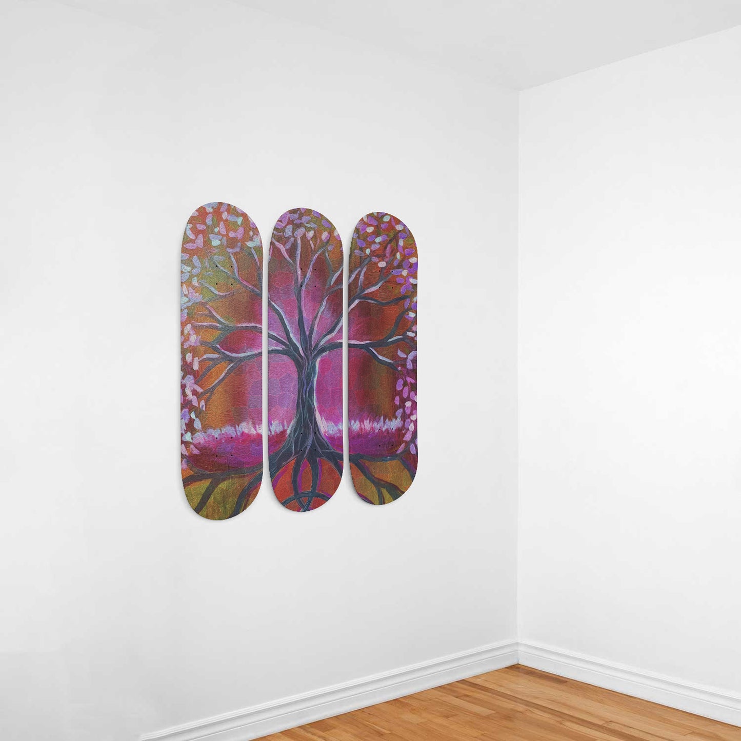 The Tree of Life Artwork - 3piece Skateboard Wall Art