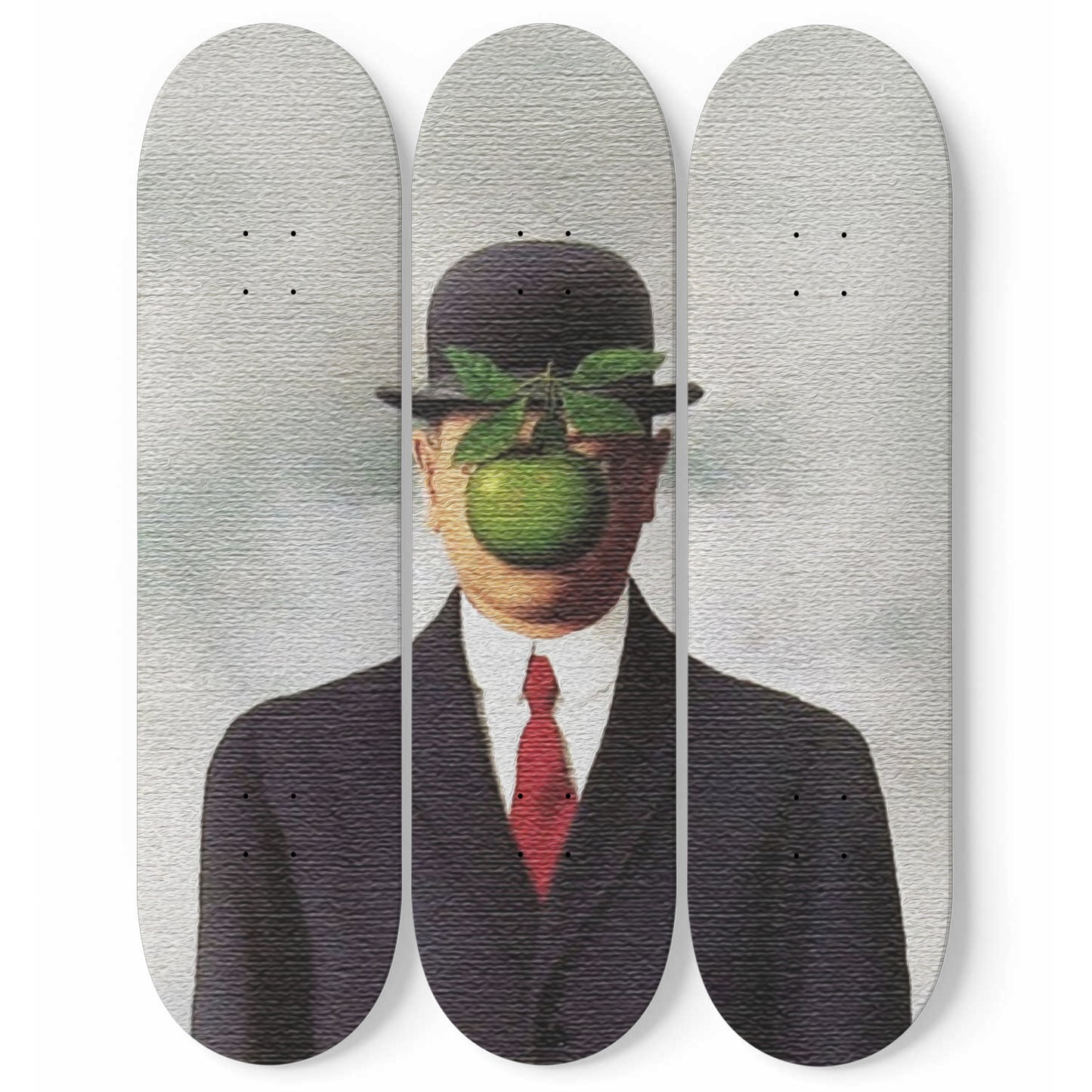 vægt bølge Forberedende navn René Magritte - The Son of Man 1964 Painting - 3-piece Skateboard Wall –  Skateboard Artsy