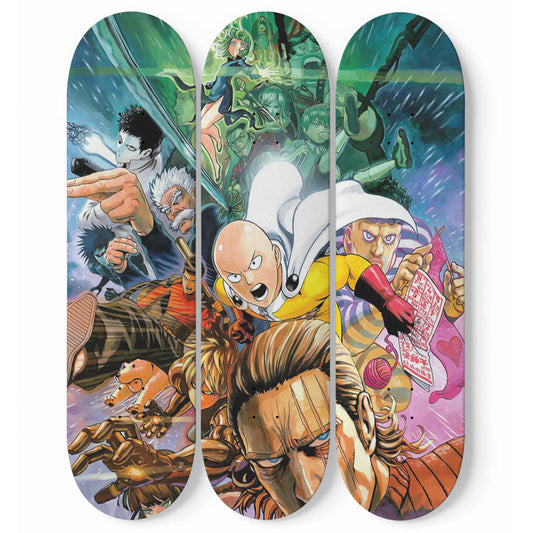 One Punch Man V4 - Skateboard Wall Art