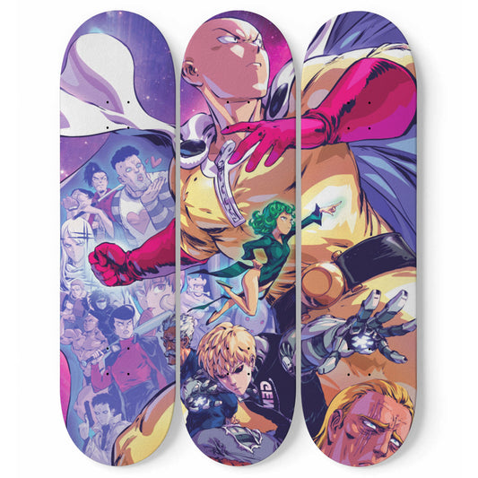 One Punch Man V3 - Skateboard Wall Art