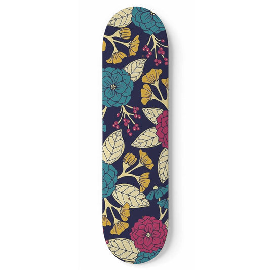 Colorful Floral Decor | 1 Skateboard Art