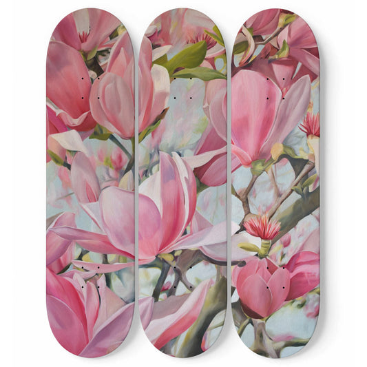 Flowers | Oil Painting | 3 Skateboard Art