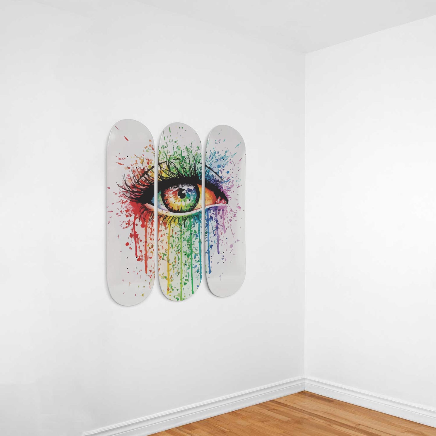 Rainbow Eye Art | 3 Skateboard Art