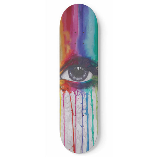 Rainbow Eye Art | 1 Skateboard Art