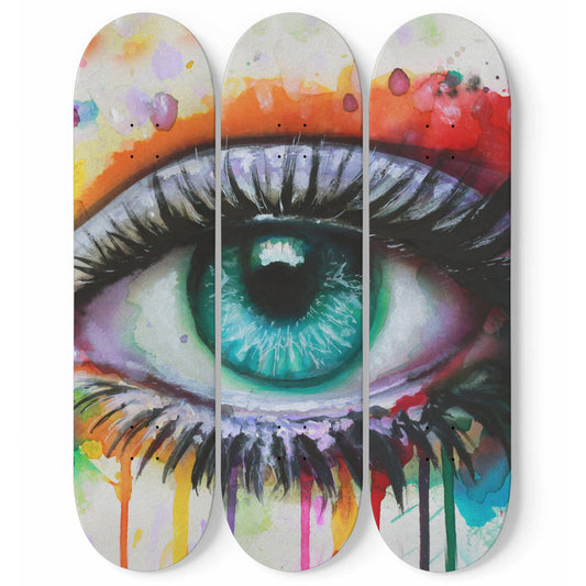 Rainbow Eye Art | 3 Skateboard Art