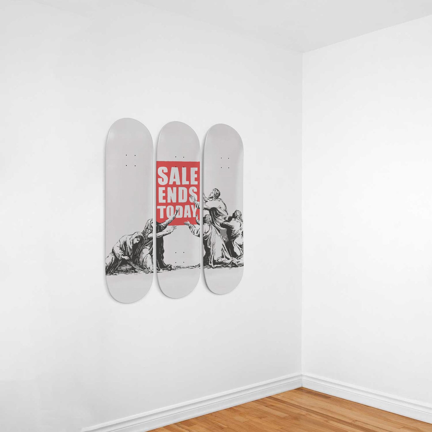 Banksy, 'Sales Ends Today' | Skateboard Deck Wall Art