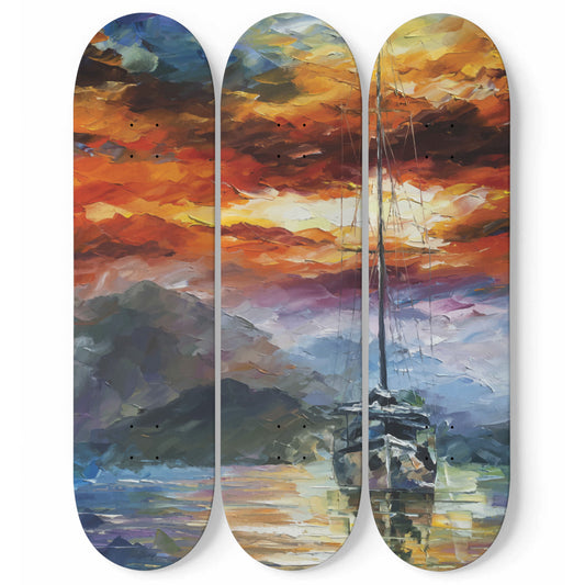 About to rain | Skateboard Deck Wall Art