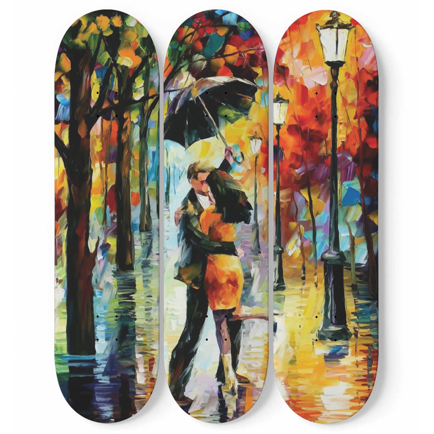 Dancing in the rain | Skateboard Deck Wall Art
