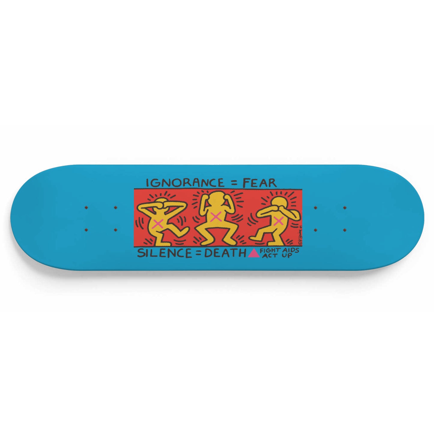 Keith Haring - Ignorance - Fear 1989, Skateboard Art