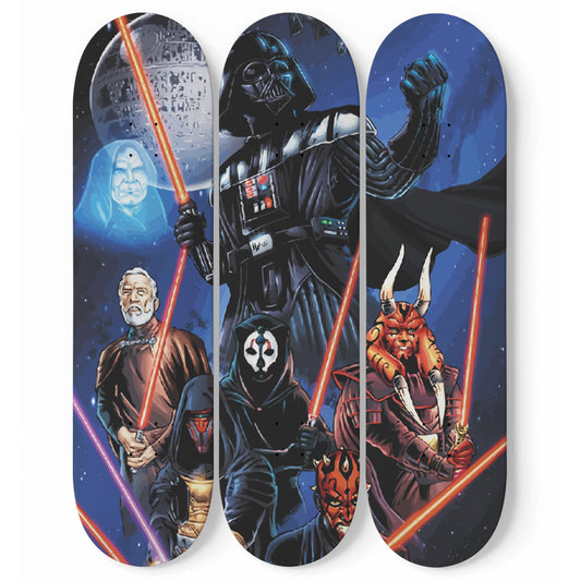 Star Wars - Darth Vader Squad - 3-piece Skateboard Wall Art