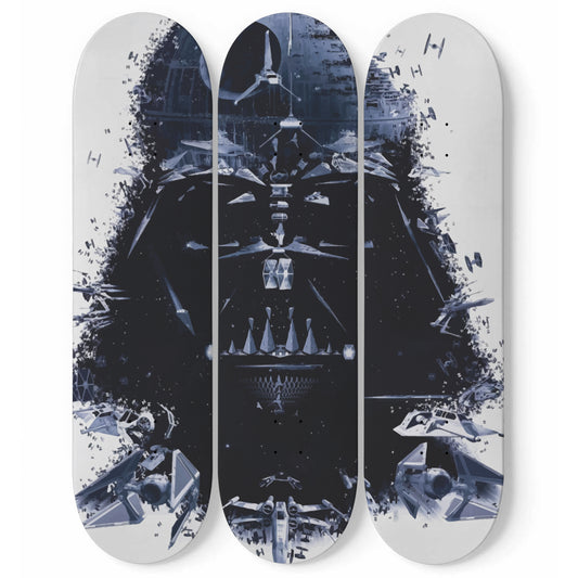 Star Wars - Darth Vader- 3-piece Skateboard Wall Art