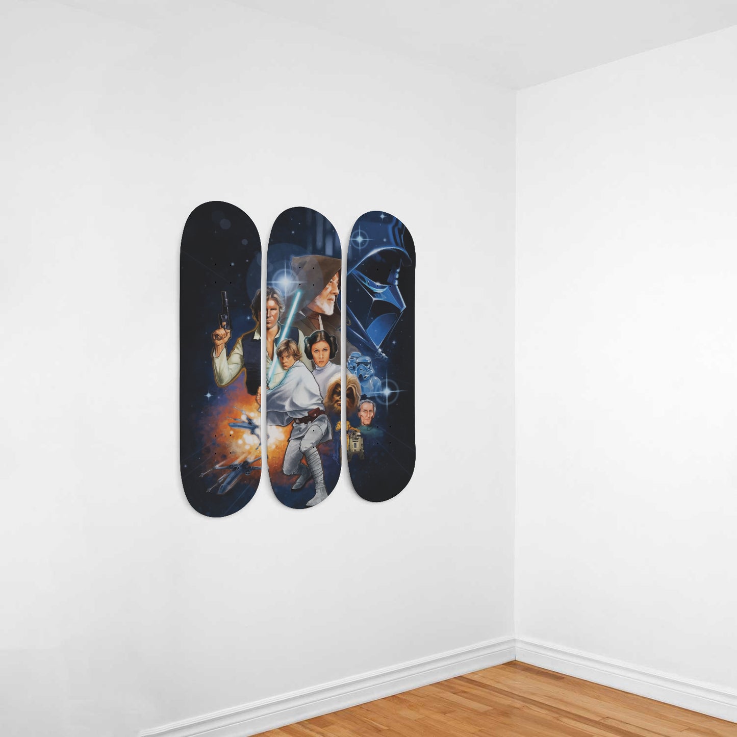 Star Wars - Characters - 3-piece Skateboard Wall Art