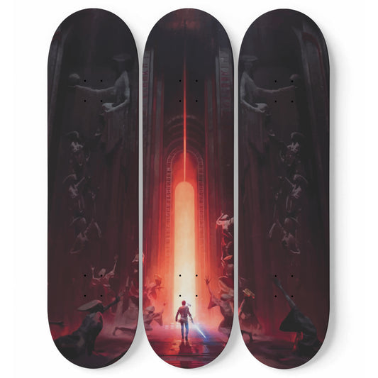 Star Wars - Portrait - 3-piece Skateboard Wall Art