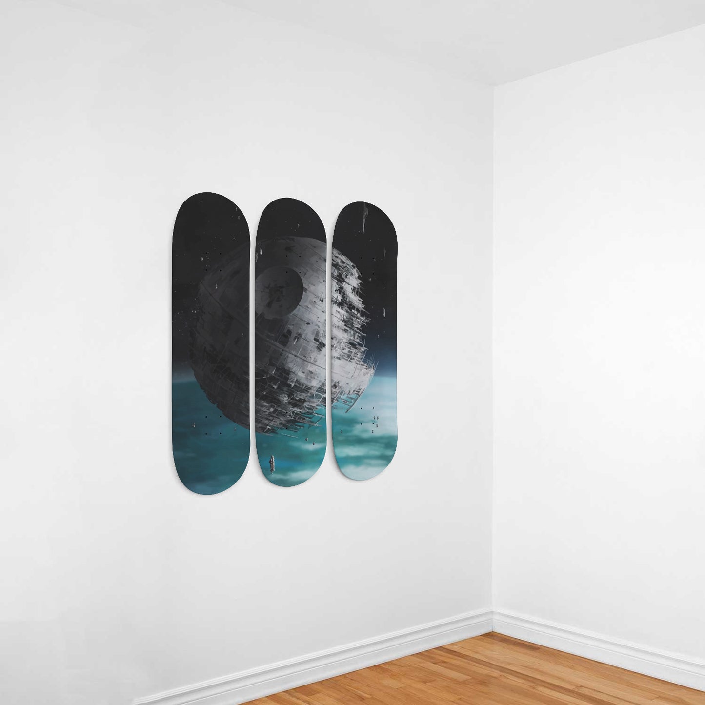 Star Wars - Death Star - 3-piece Skateboard Wall Art