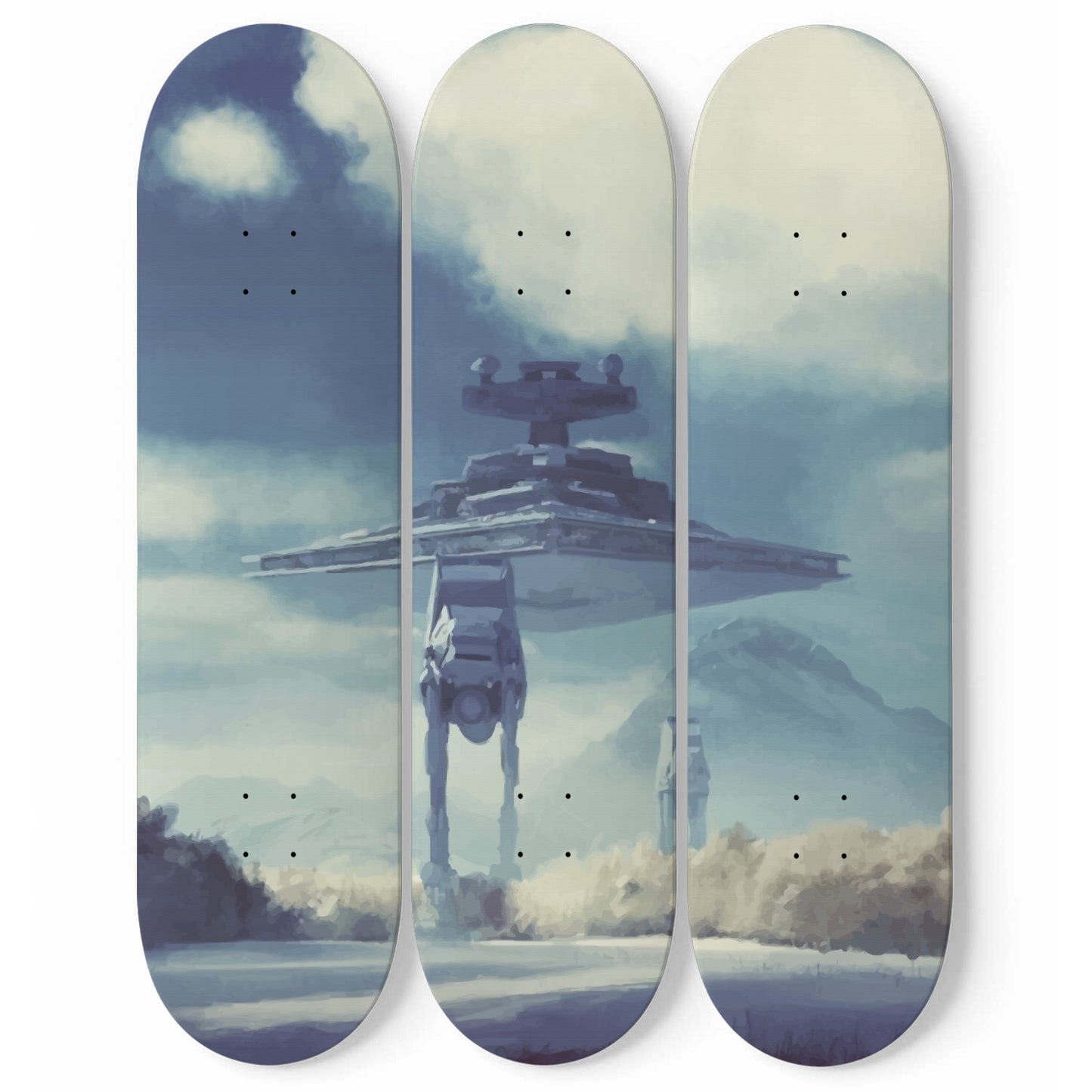 Star Wars - AT-AT WALKER - 3-piece Skateboard Wall Art