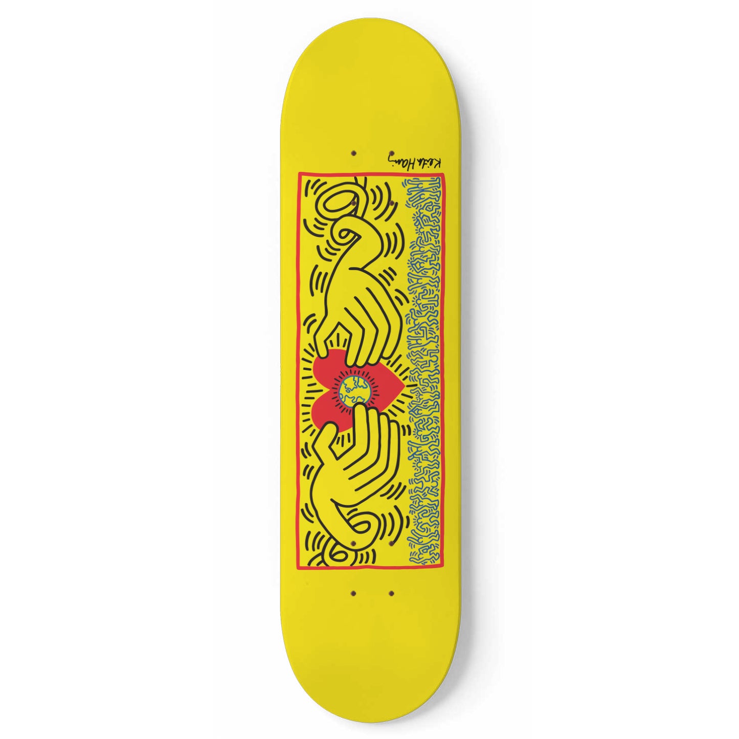 Keith Haring Untitled 1985 - Skateboard Wall Art