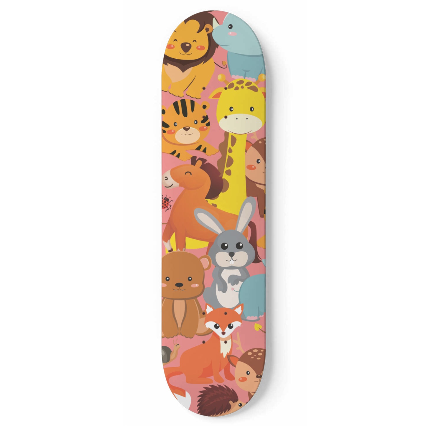 Safari Animal Friends - Skateboard Wall Art