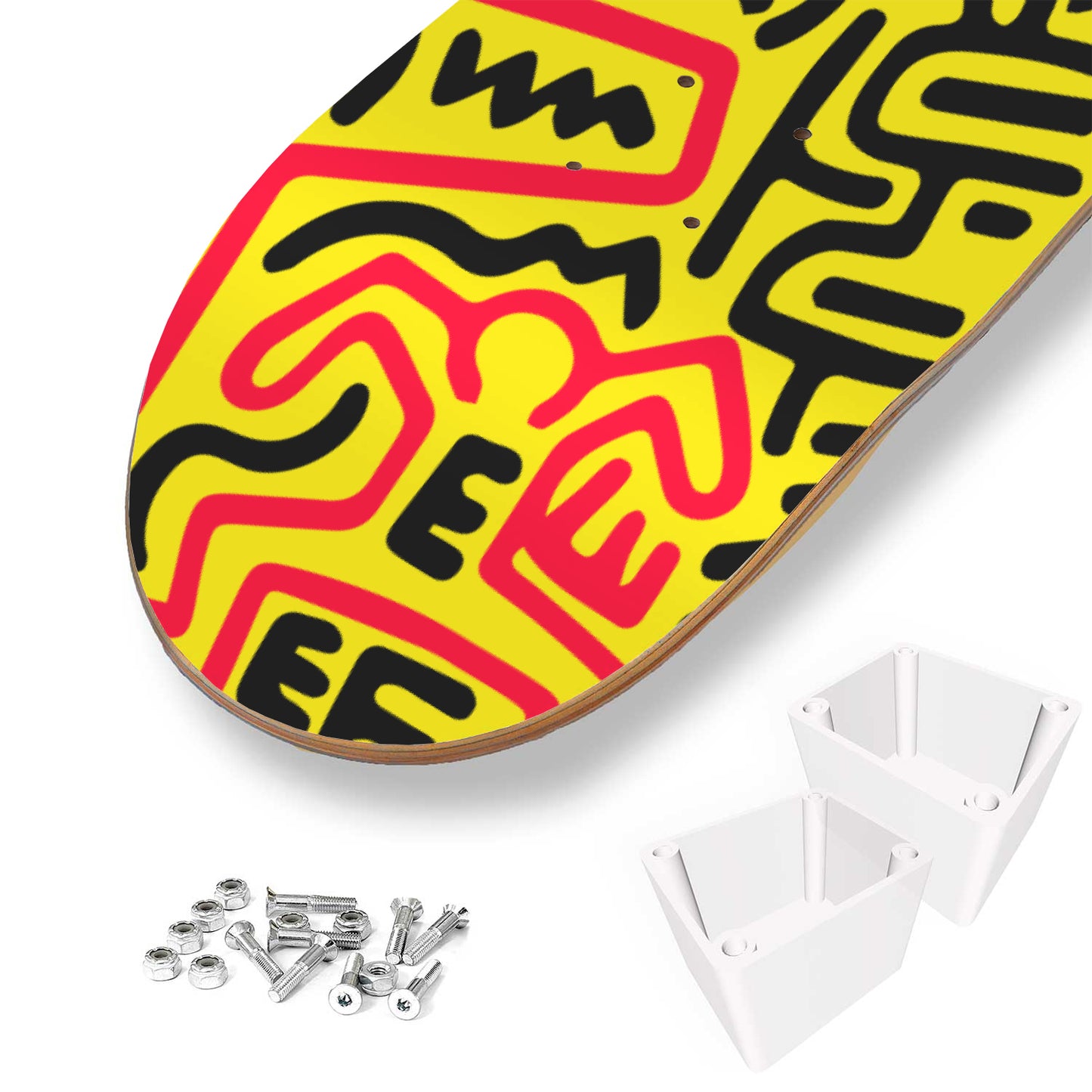 Keith Haring - Paperback - 3 Piece Skateboard Wall Art