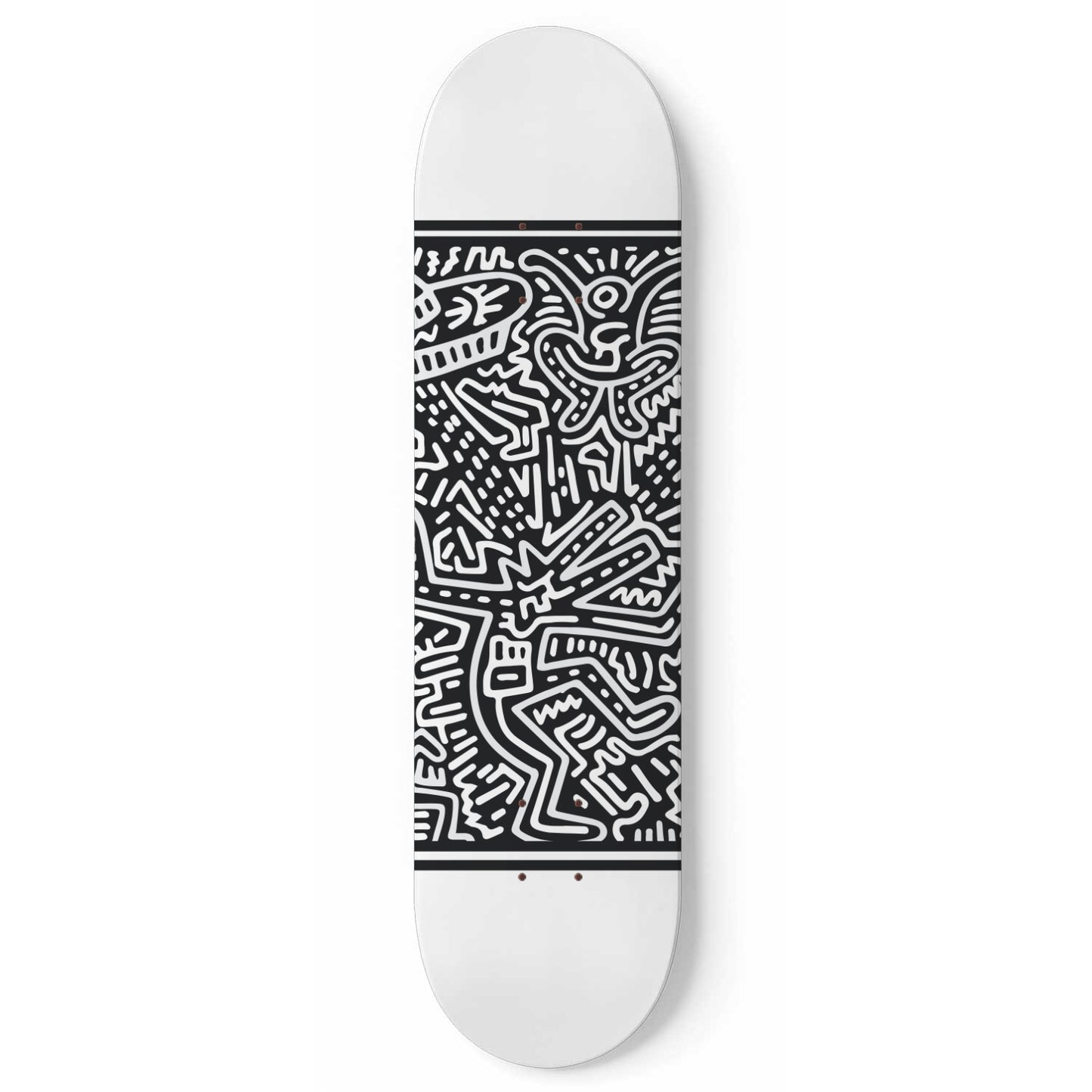 Keith Haring - Black & White Paperback - Skateboard Wall Art