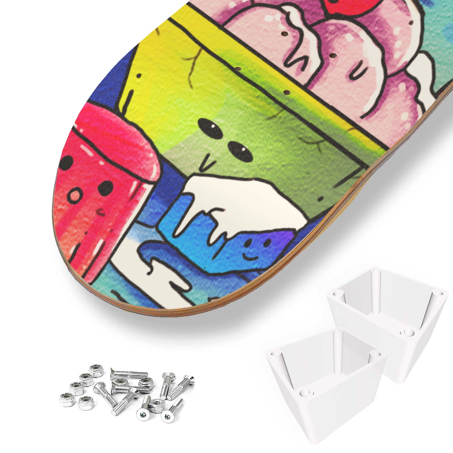 Chilling Sweets Doodle - 1 Piece Skateboard Wall Art