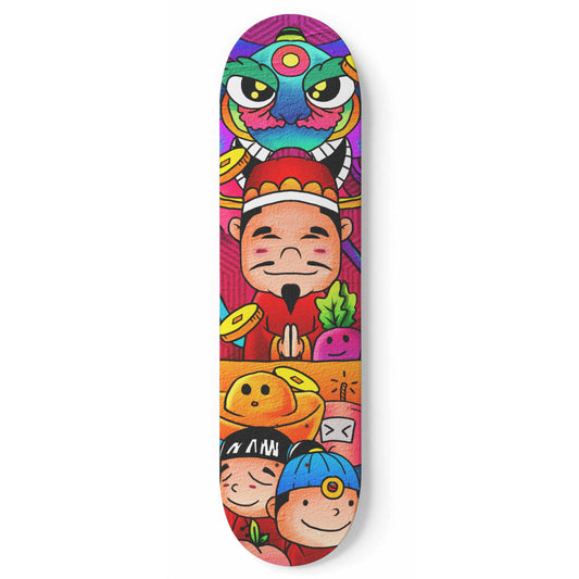 China Mania Doodle - 1 Piece Skateboard Wall Art