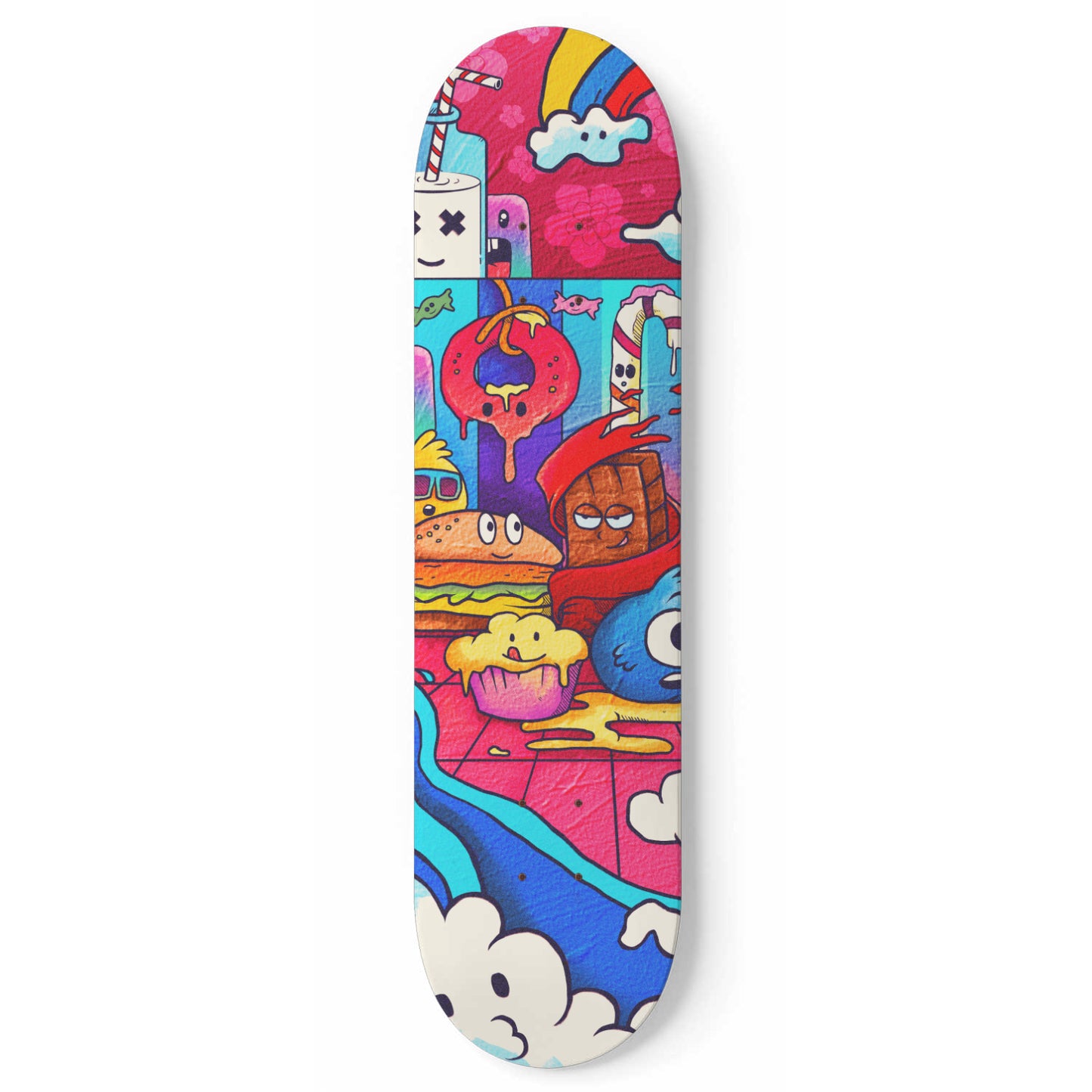 Yums and Sweet Doodle - Skateboard Wall Art