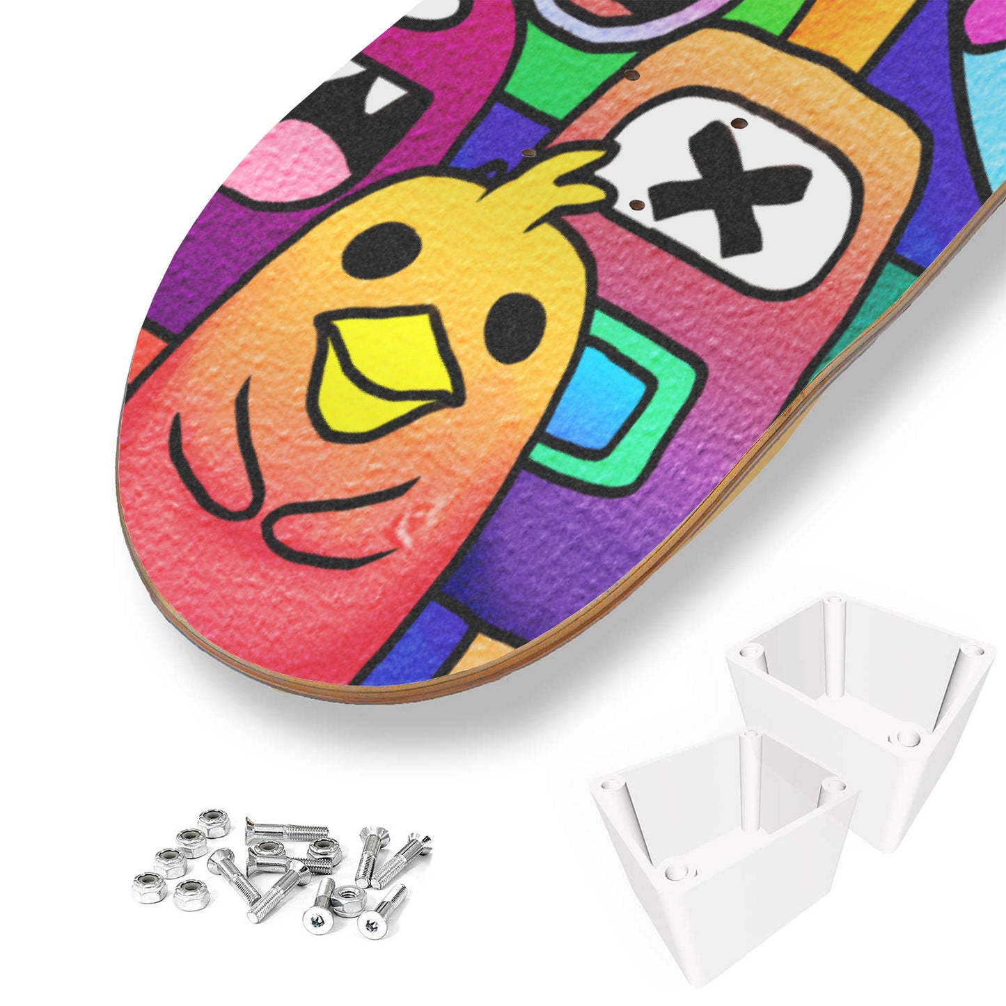 Peace Lover Doodle - 3 Piece Skateboard Wall Art