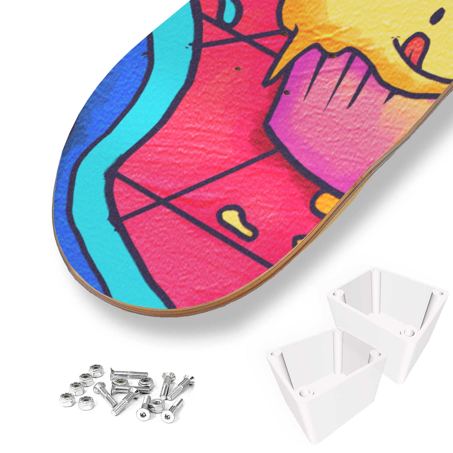 Yums and Sweet Doodle - 3 Piece Skateboard Wall Art