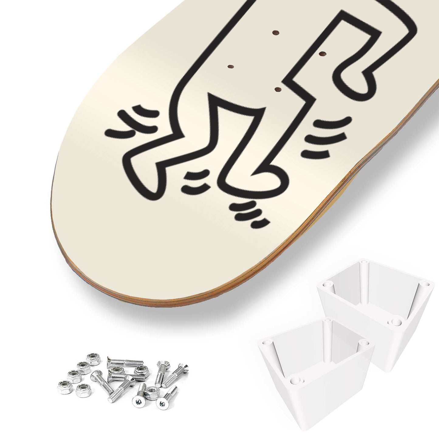 Keith Haring | Skateboard Mural Wall Art, Keith Haring Pop Art Print, Pro - Grade Maple Skate Deck Art