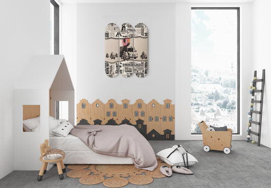 Banksy - Donut Truck With Escort | 3 - Piece Skateboard Wall Art, Donut Truck Office/ Gameroom Wall Print