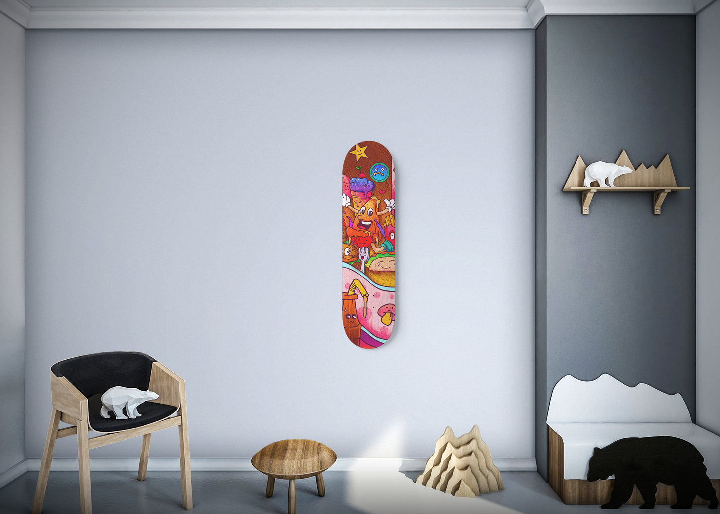 Lovely Cravings Doodle - Skateboard Wall Art