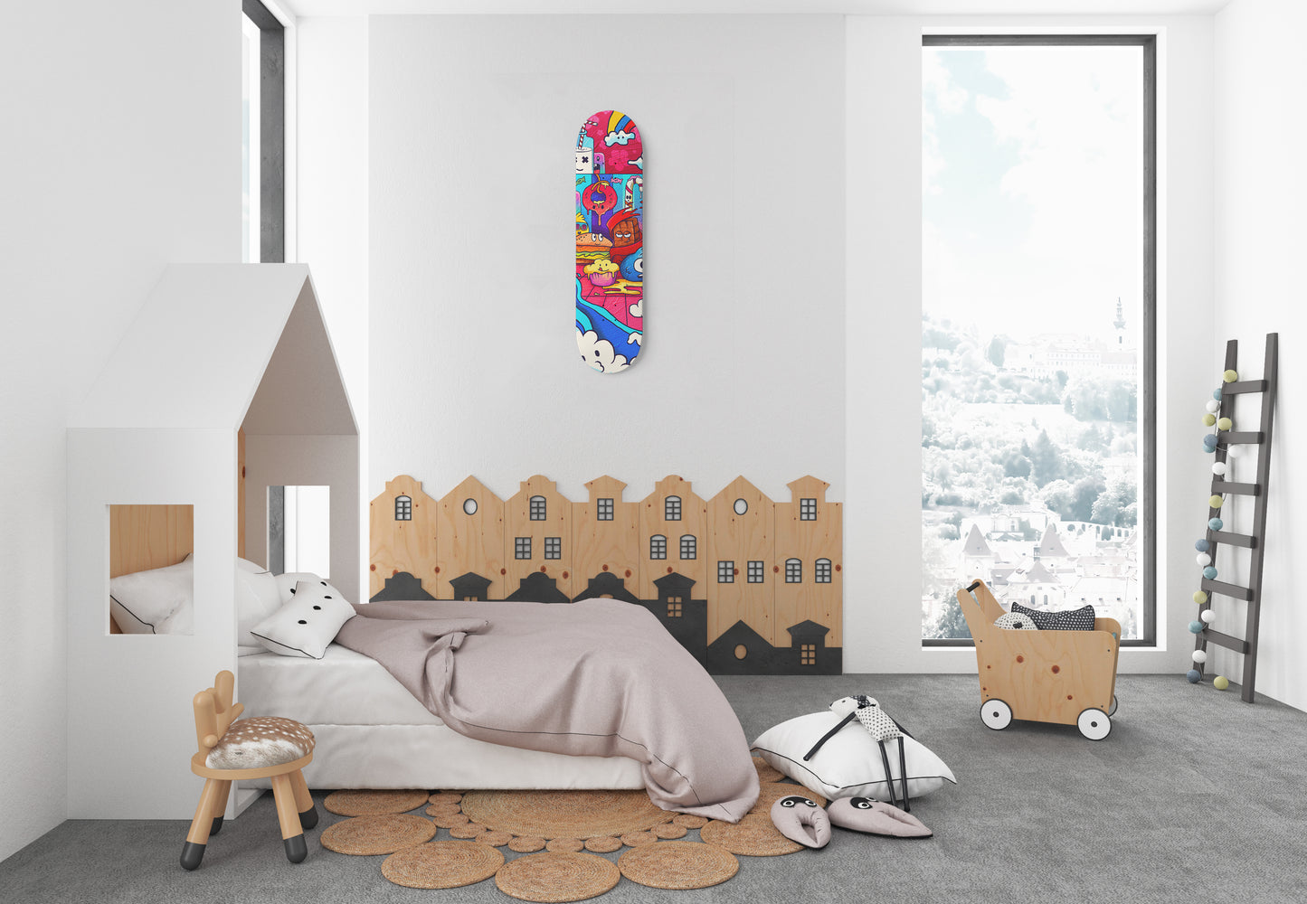 Yums and Sweet Doodle - Skateboard Wall Art